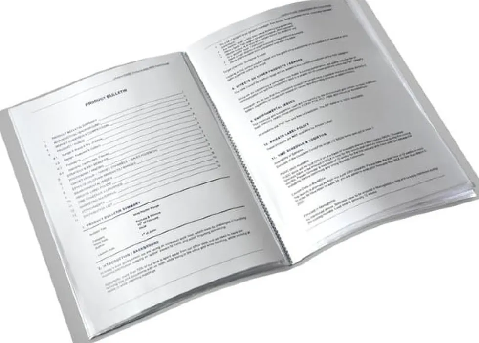 Demopärm LEITZ Style PP 20 fickor sidensvart