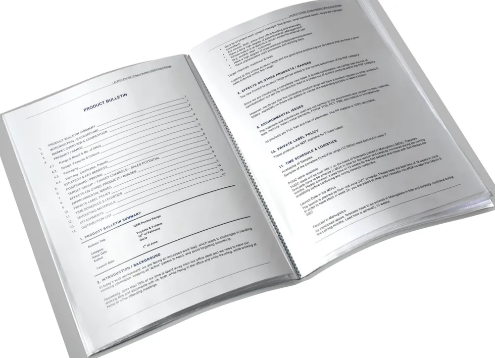 Demopärm LEITZ Style PP 20 fickor sidensvart