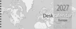Desk calendar Europe 2027