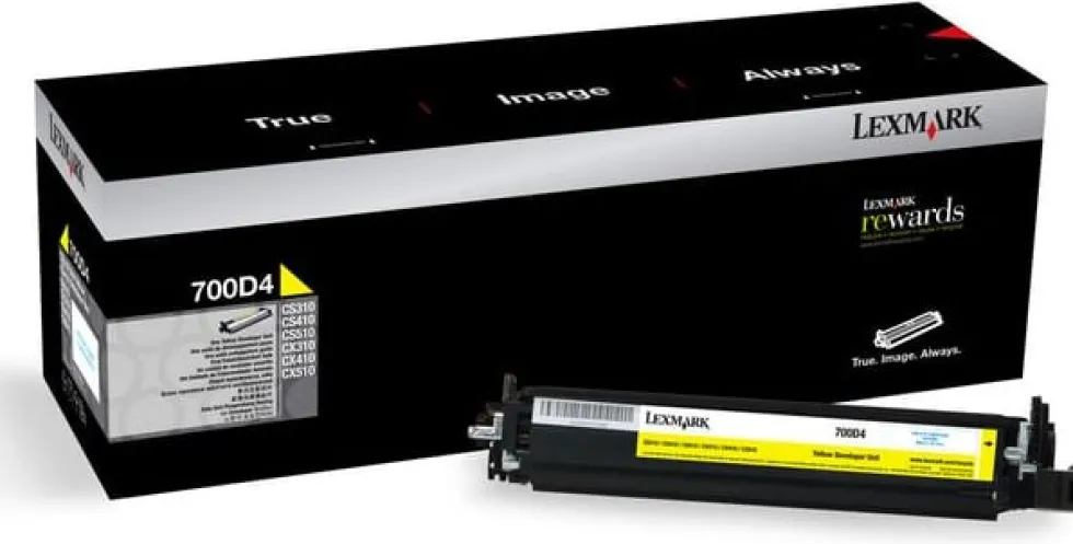 Developer LEXMARK 70C0D40 700D4 gul