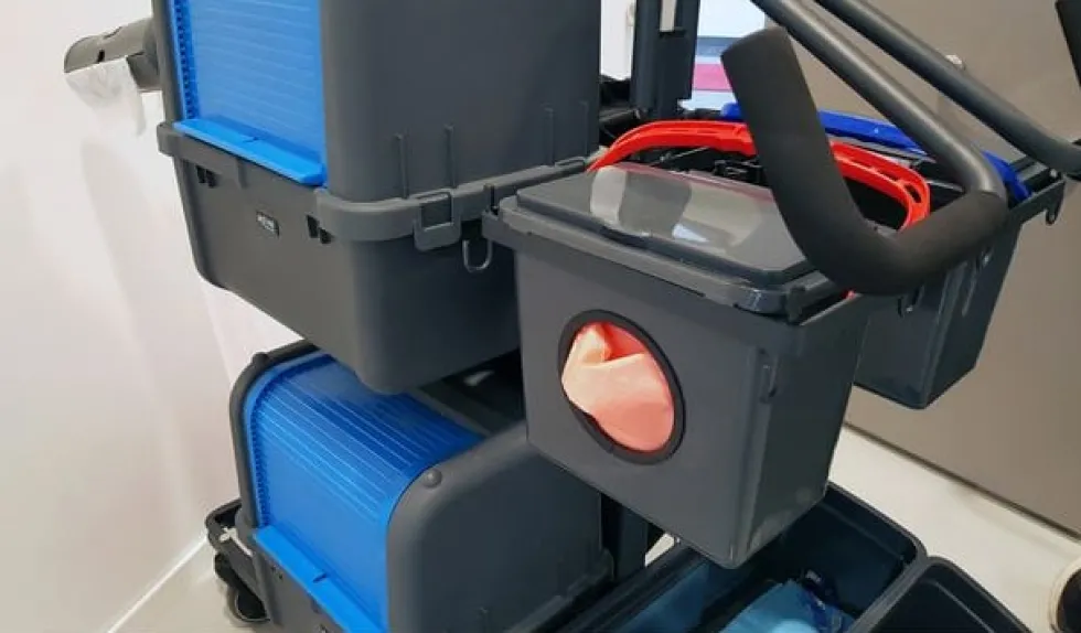 Dispenser ACTIVA JustOnce Städduk röd