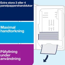 Dispenser Handduk TORK Xpress H2, svart