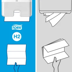 Dispenser Handduk TORK Xpress H2, vit
