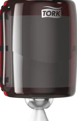 Dispenser Industritork TORK Maxi W2, röd/svart