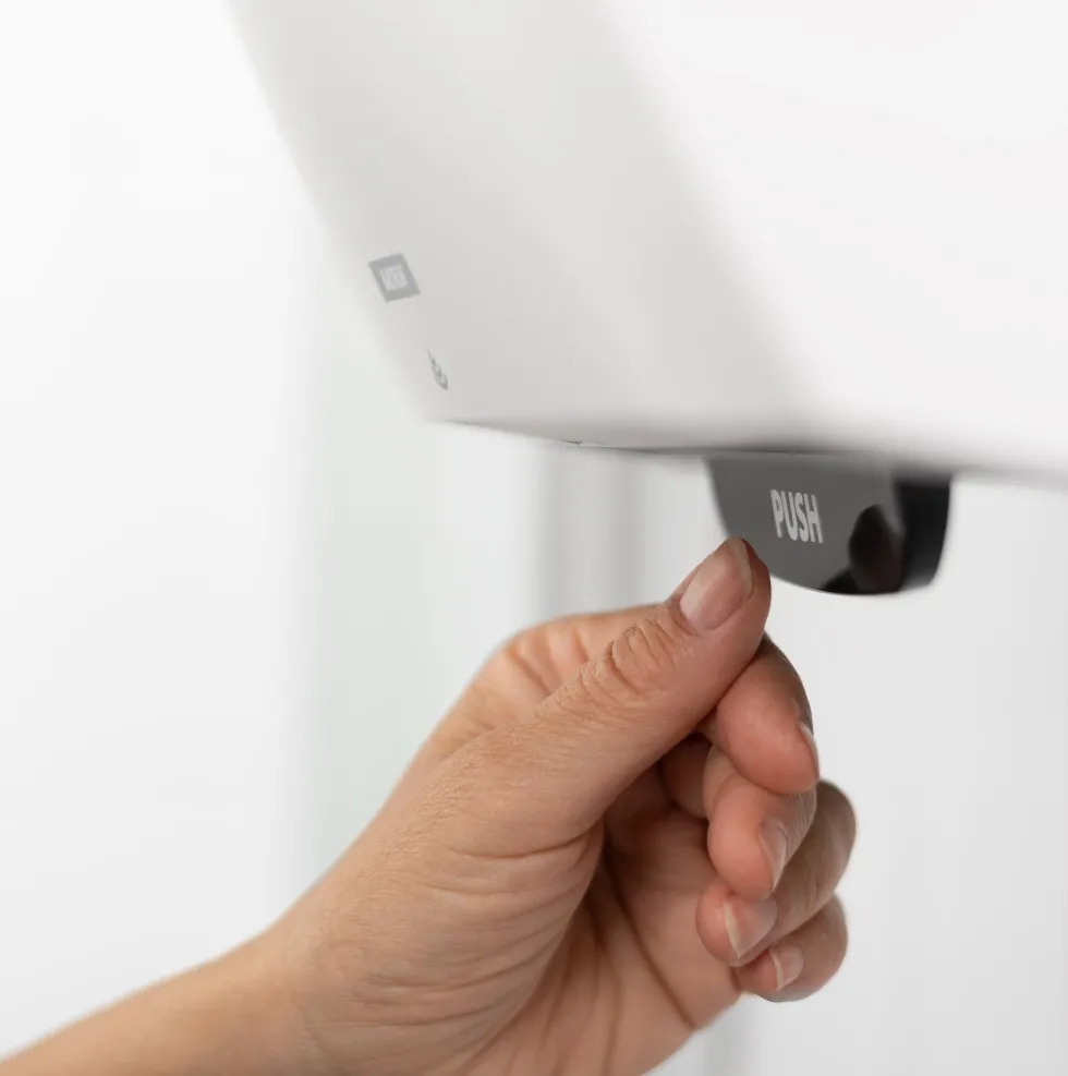 Dispenser KATRIN System handduk auto vit