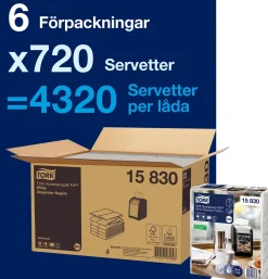 Dispenserservett Xpressnap Fit® Tork Vit för N14, 720/fp