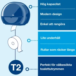 Dispenser Toalettpapper TORK Jumbo Mini T2 svart