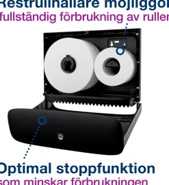 Dispenser Toalettpapper TORK Jumbo Mini T2 rostfri