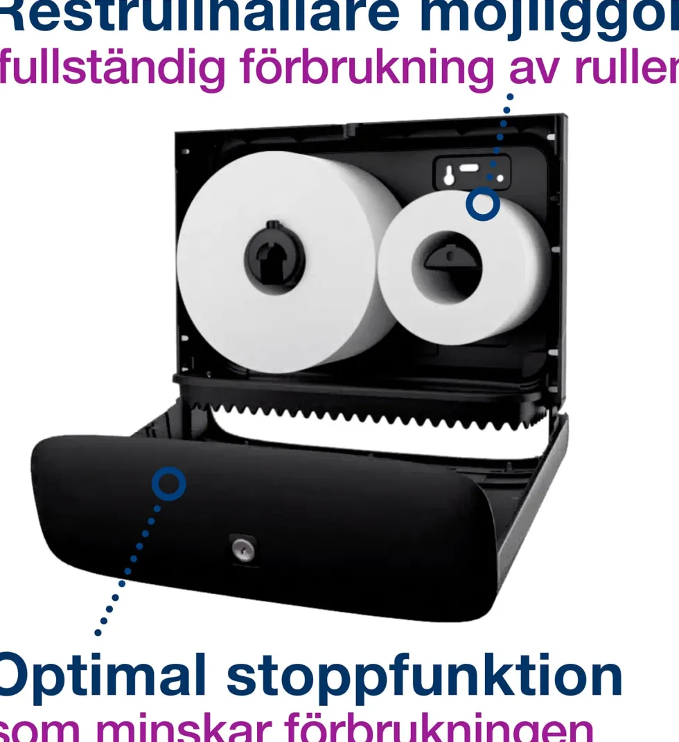 Dispenser Toalettpapper TORK Jumbo Mini T2 rostfri