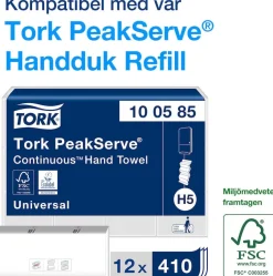 Dispenser TORK H5 Handduk PeakServe, svart