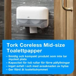 Dispenser TORK T7 Coreless Twin vit