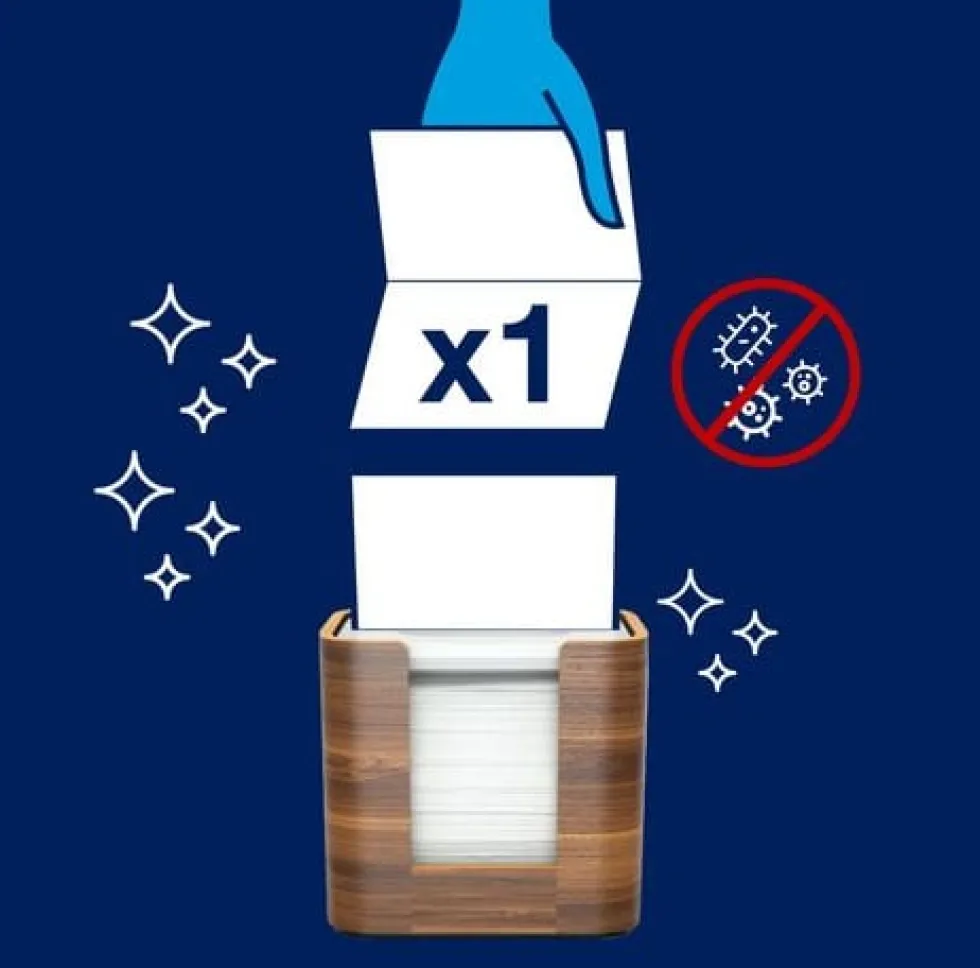 Dispenser TORK Xpressnap N4, valnöt