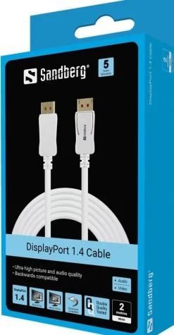 DisplayPort 1.4 8K/60Hz, White (2m)