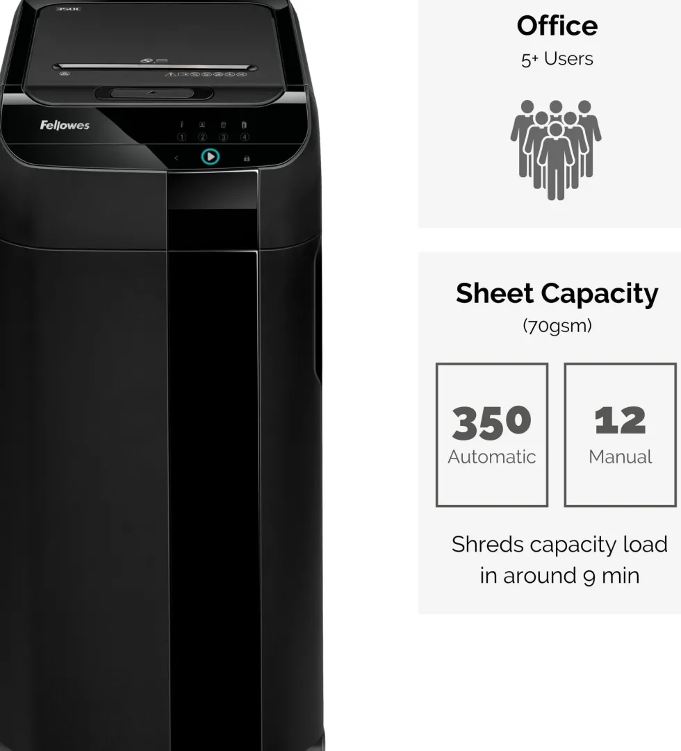 Dokumentförstörare FELLOWES 350C, 68L, P-4