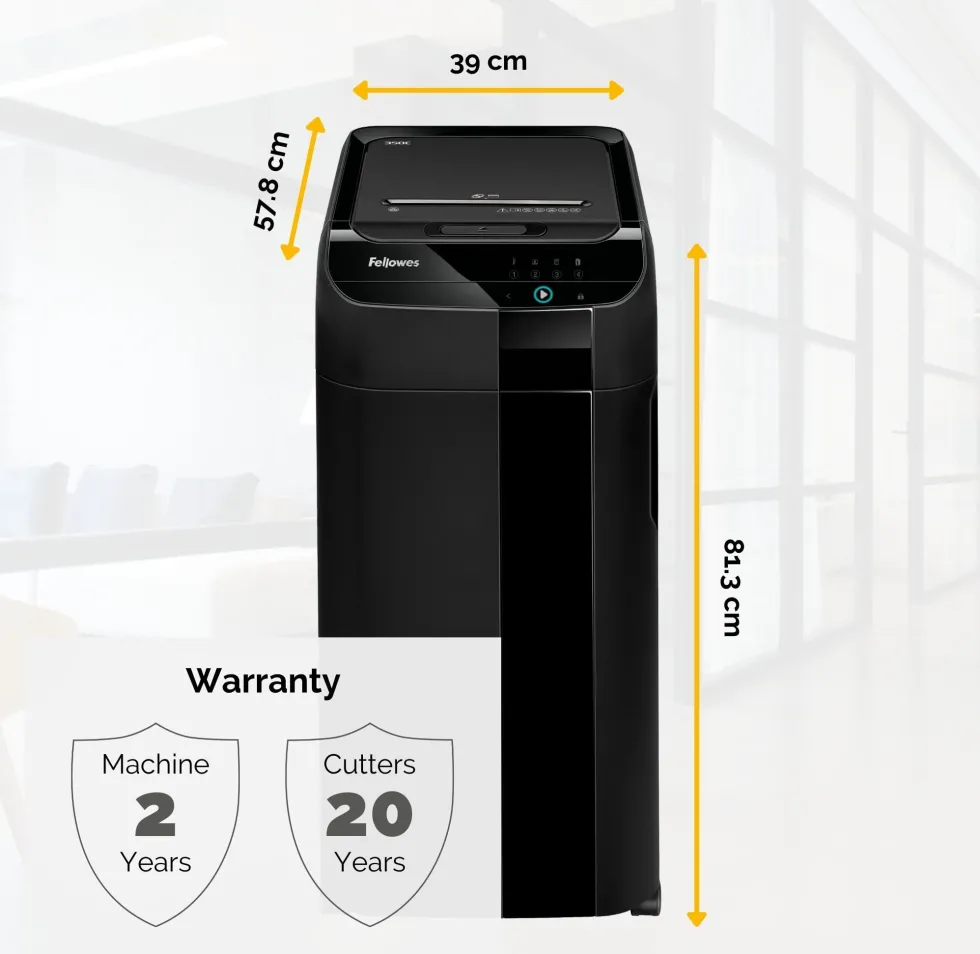 Dokumentförstörare FELLOWES 350C, 68L, P-4