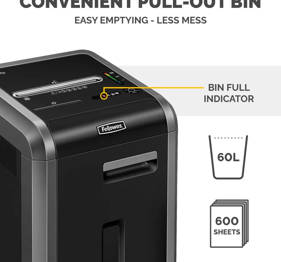 Dokumentförstörare FELLOWES 225Ci, Säkerhet P-4