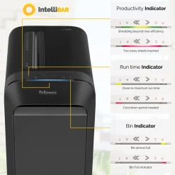 Dokumentförstörare FELLOWES LX220 svart P-4