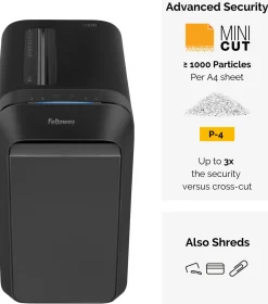 Dokumentförstörare FELLOWES LX220 svart P-4
