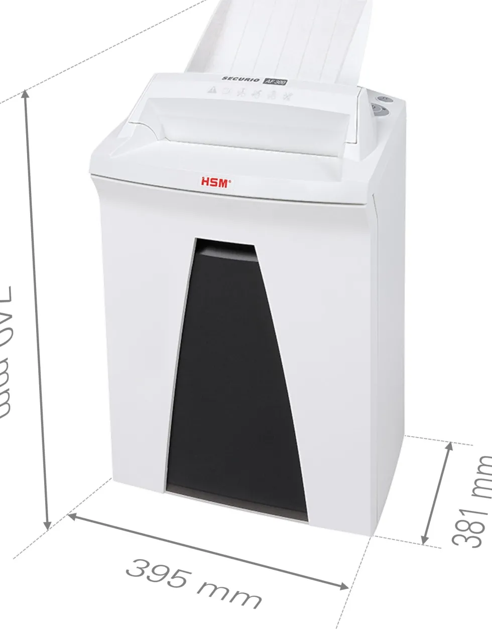 Dokumentförstörare HSM SECURIO AF300 AutoFeed P6 0,78x11 kor