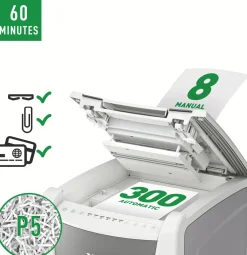 Dokumentförstörare Leitz IQ AutoFeed Office 300 P5