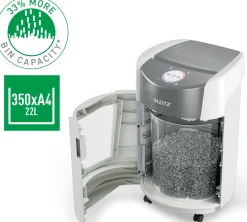 Dokumentförstörare Leitz IQ OptiMax P-5, 23L, 350 ark