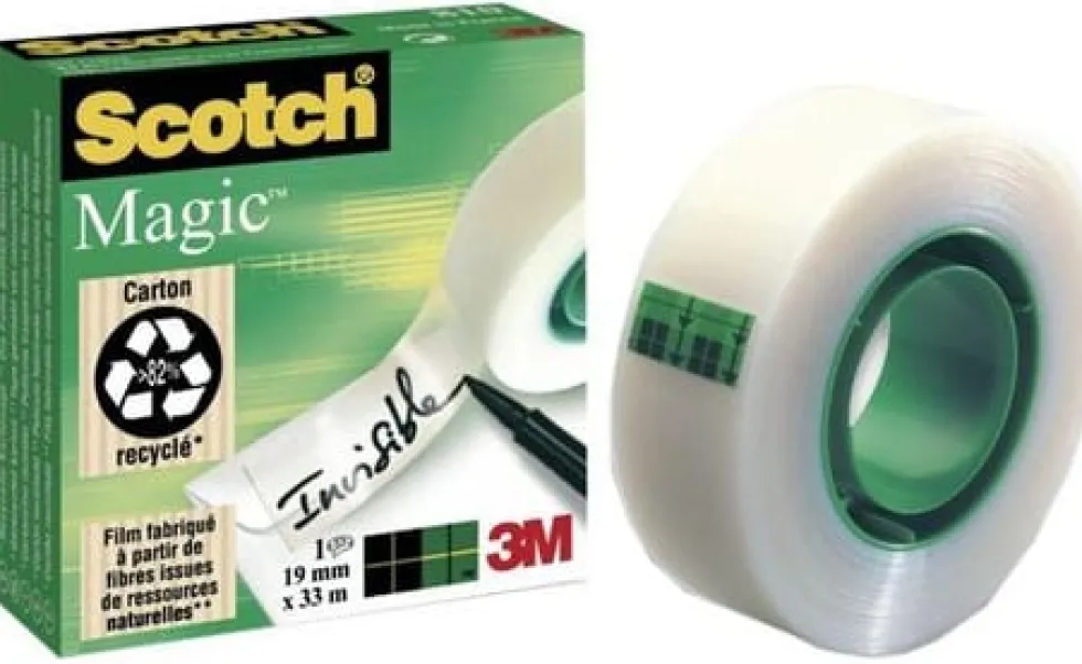 Dokumenttejp Scotch Magic 810, osynlig, 12mm x 33m