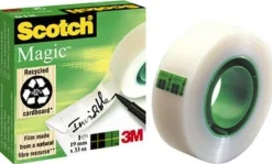 Dokumenttejp Scotch Magic 810, osynlig, 12mm x 33m