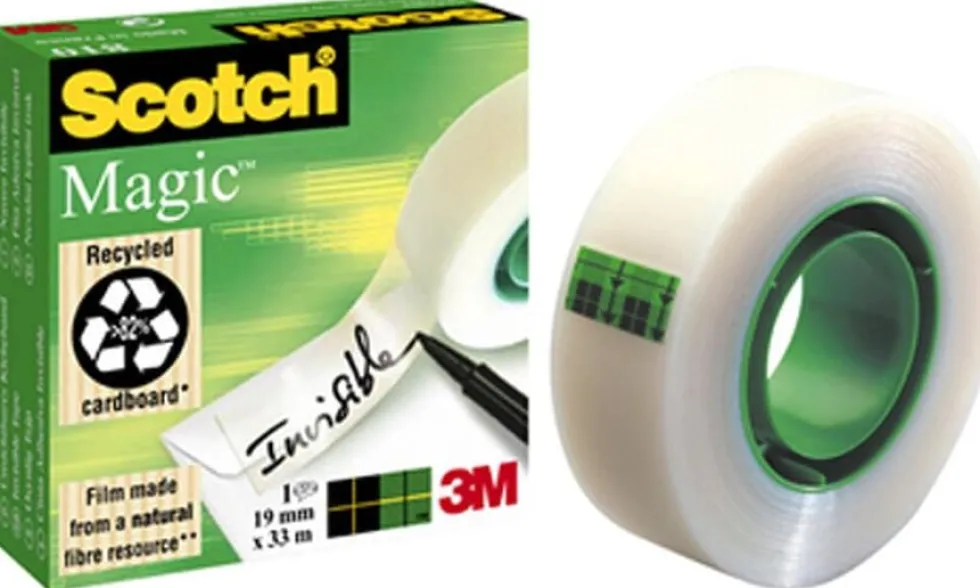 Dokumenttejp Scotch Magic 810, osynlig, 12mm x 33m