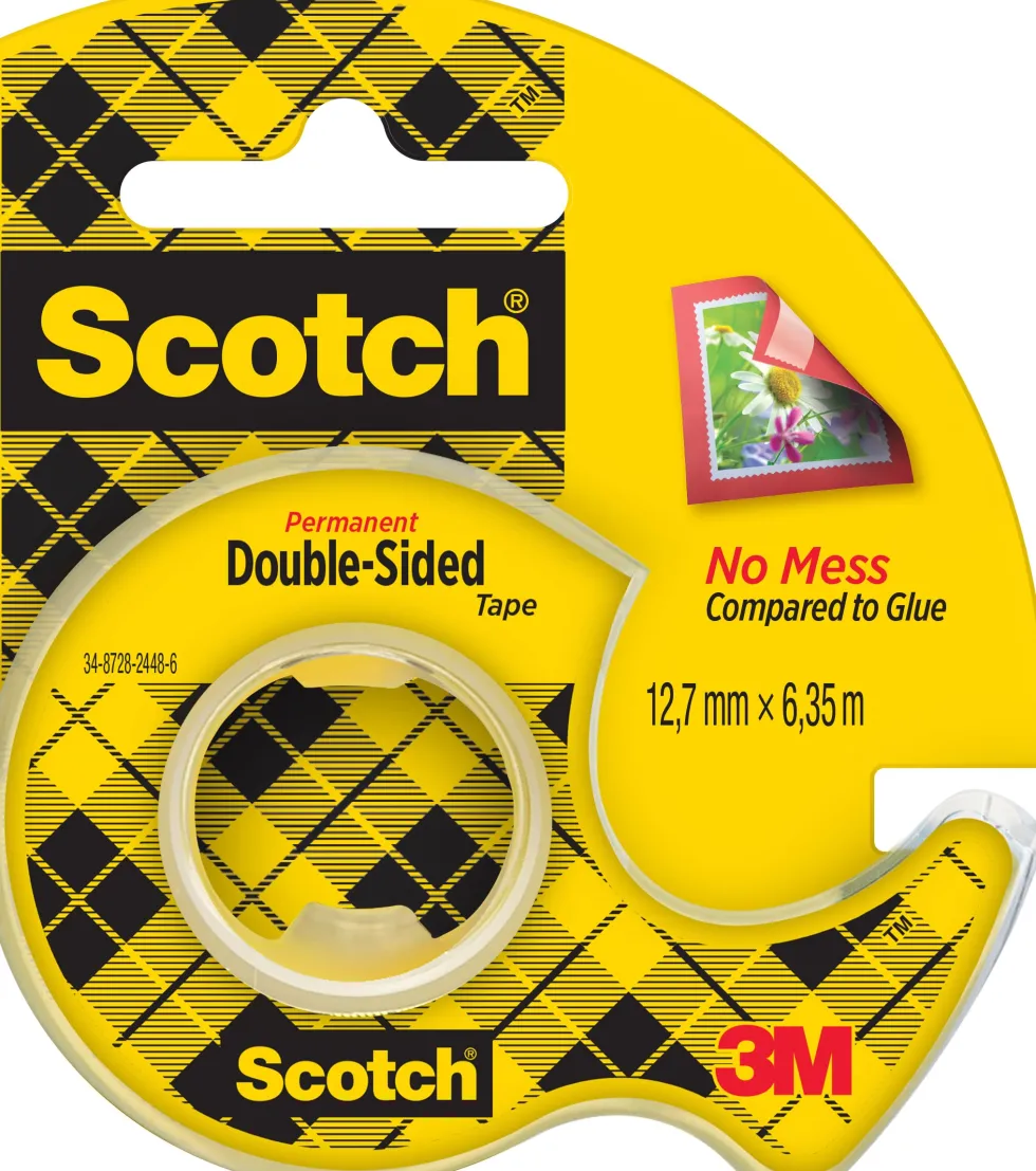 Dubbelhäftande tejp SCOTCH 136D 6mx12mm