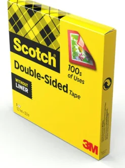 Dubbelhäftande Tejp Scotch 665, 12mm x 33m