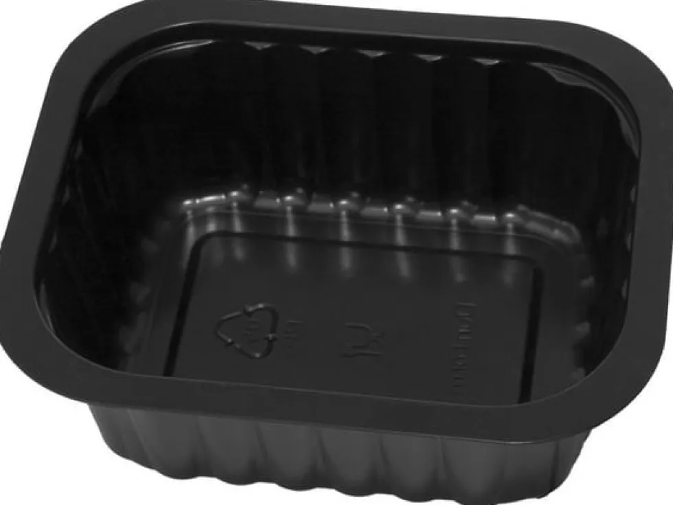 Duniform 1/8 GN 1-fack Svart, 470ml, PP-plast, 300/fp