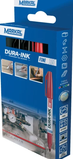 Dura Ink Fine 15 Retail Pack (3) Black/Red