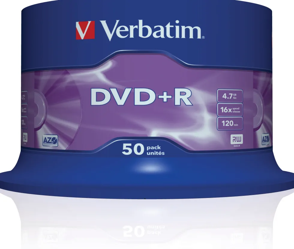 DVD+R Verbatim Cakebox, 4,7Gb, 50/fp