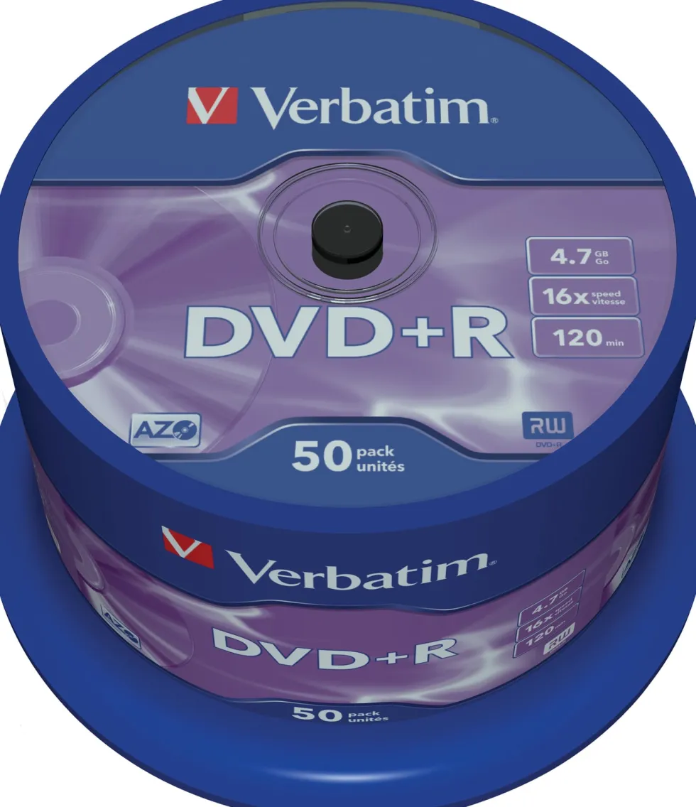 DVD+R Verbatim Cakebox, 4,7Gb, 50/fp