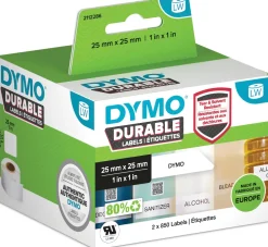 DYMO LabelWriter Durable 25 mm x 25 mm fyrkantiga multifunkt