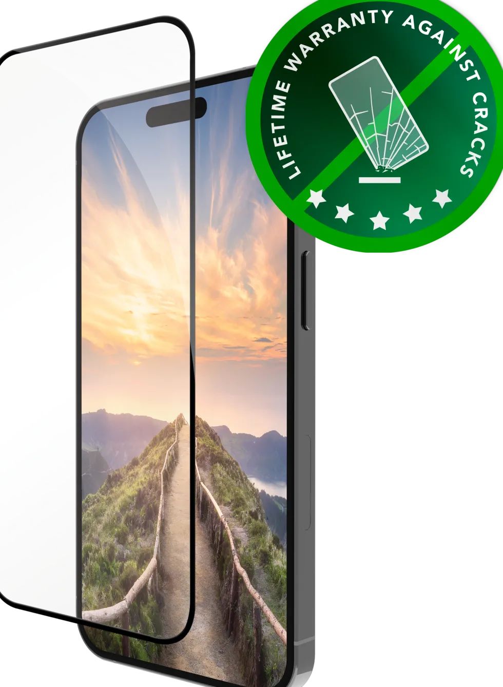 eco-shield - iPhone 16 Pro - Black Edge