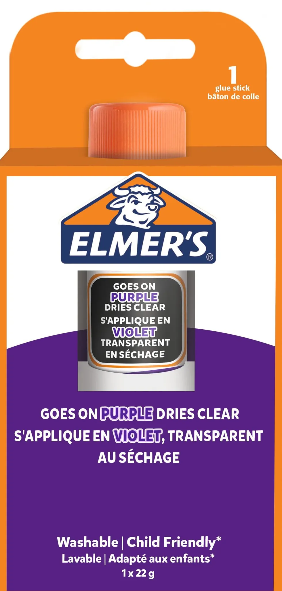 ELMERS 22 gram Disappearing Purple Glue stick 1-blister