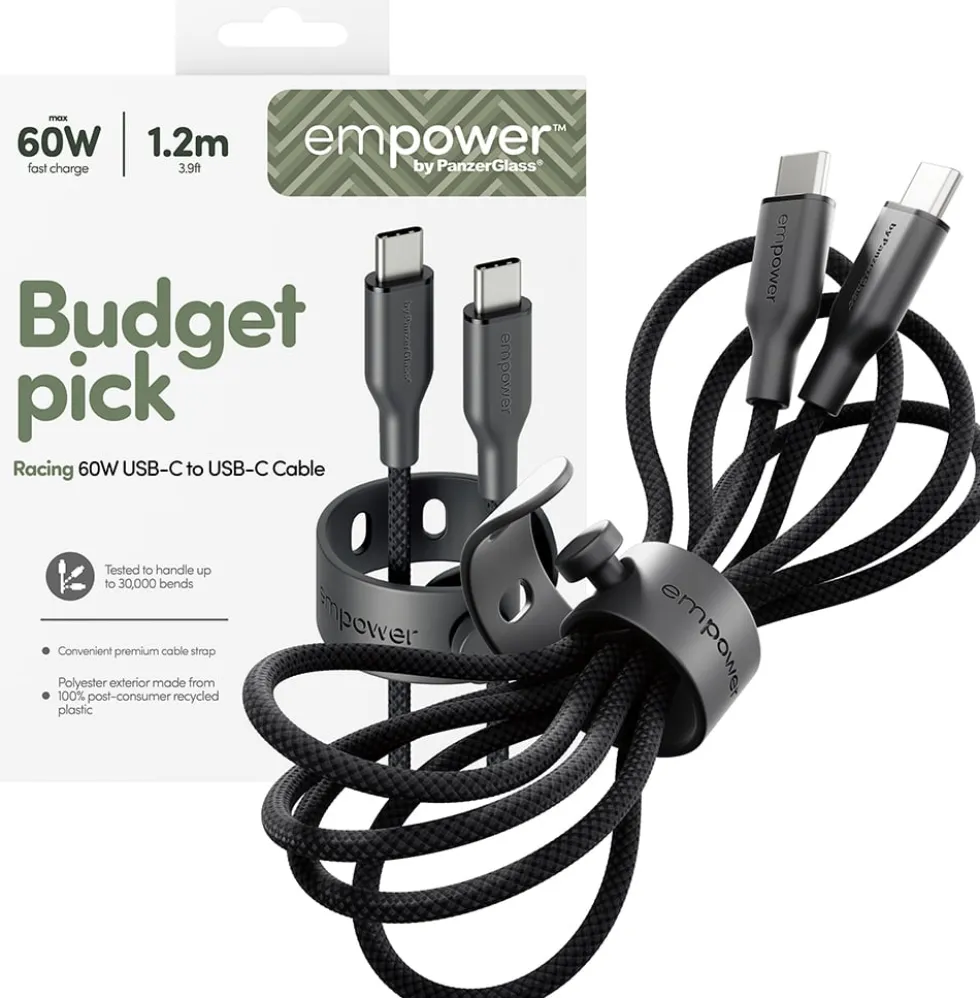 empower by PanzerGlass Racing - USB-kabel - USB-C (hane) till
