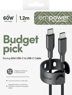 empower by PanzerGlass Racing - USB-kabel - USB-C (hane) till