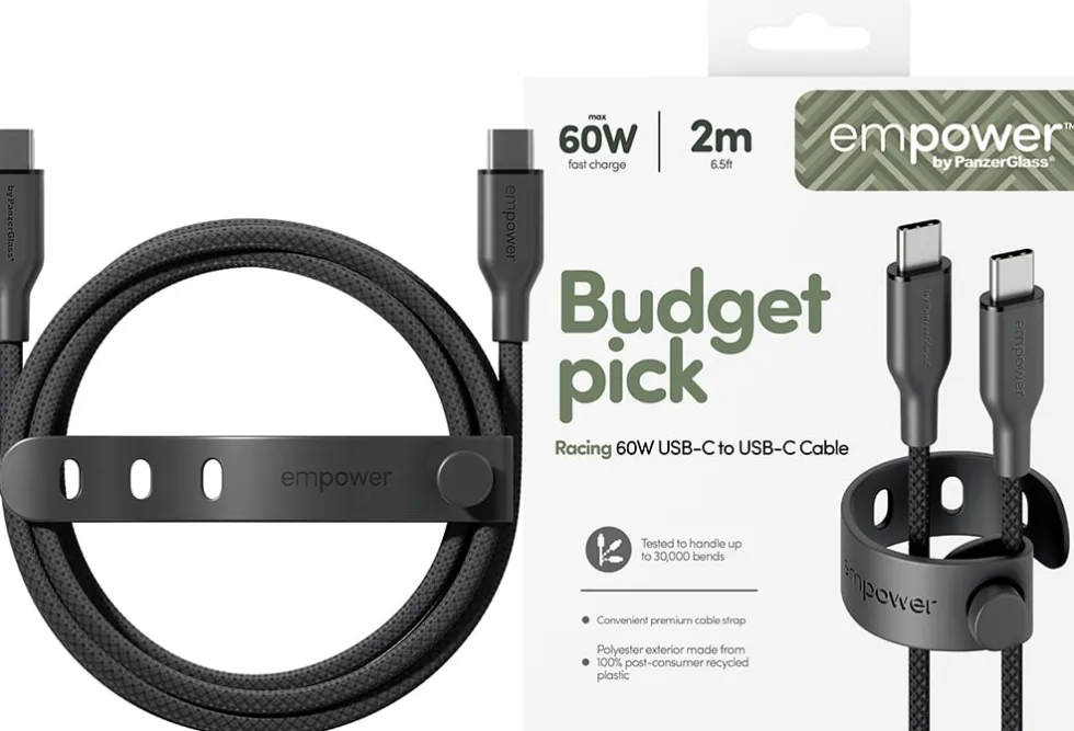 empower by PanzerGlass Racing - USB-kabel - USB-C (hane) till