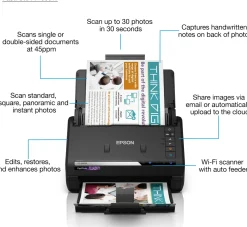 Epson FastFoto FF-680W wireless high-speed scanner