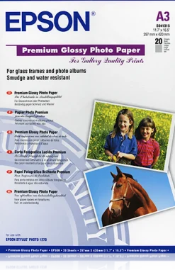 Epson Premium - Blank - A3 (297 x 420 mm) - 255 g/m² - 20 ark