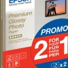 Epson Premium Glossy Photo Paper BOGOF - Blank - A4 (210 x 297