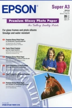 Epson Premium - Glättat fotopapper - Super A3/B