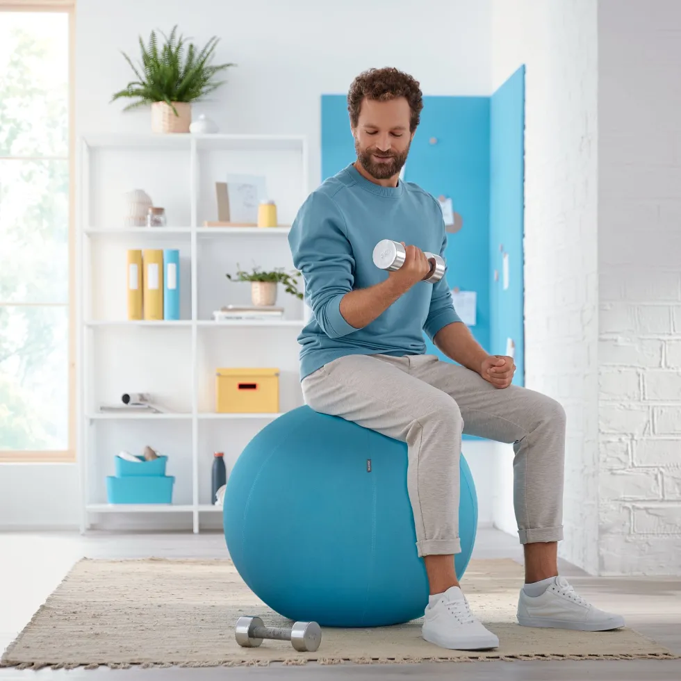 Ergo Sittboll Leitz Cosy blå