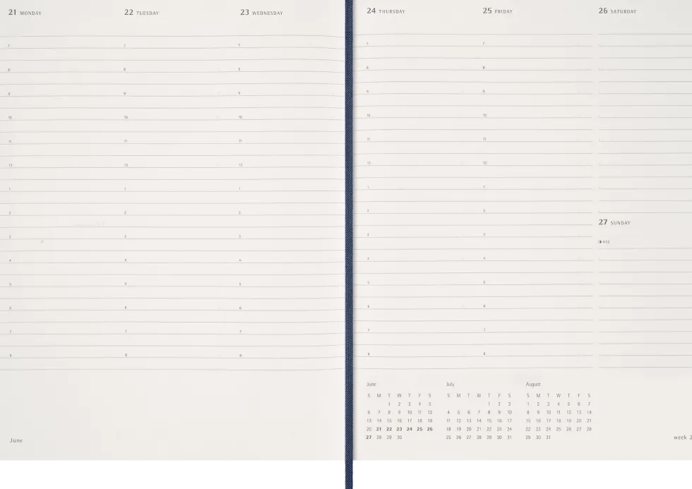 Essential Planner Weekly Vertical XXL Sapphire Blue 2027