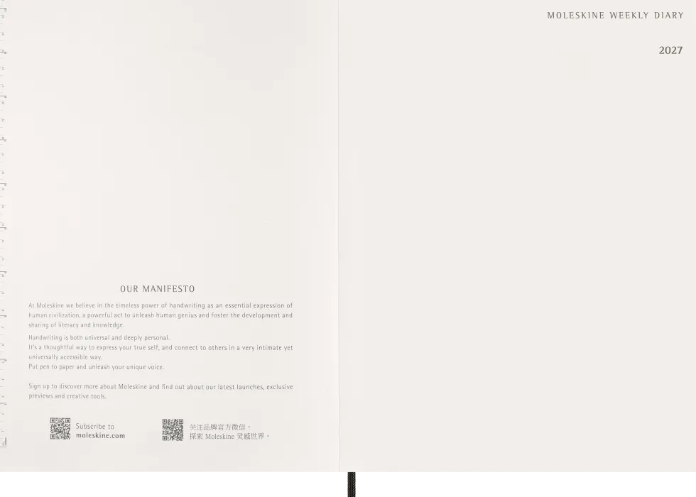 Essential Planner Weekly Vertical XXL Svart 2027