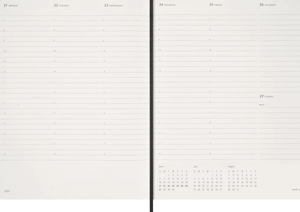 Essential Planner Weekly Vertical XXL Svart 2027