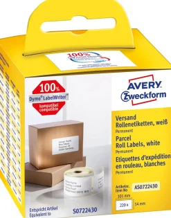 Etikett AVERY på rulle 101x54mm 220/fp