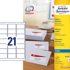 Etikett AVERY QD 63,5x38,1mm 525/fp